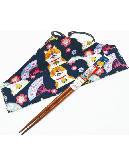 Palillos Reutilizables de Bambú LANHUTHS con Estuche Azul 22.4cm Palillos Reutilizables de Bambú LANHUTHS con Estuche Azul 22.4cm