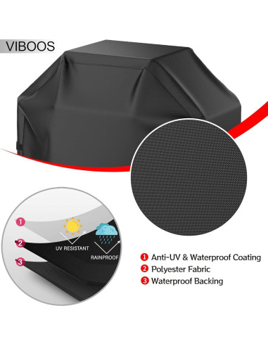 Funda para Parrilla VIBOOS 147 cm Impermeable y Resistente