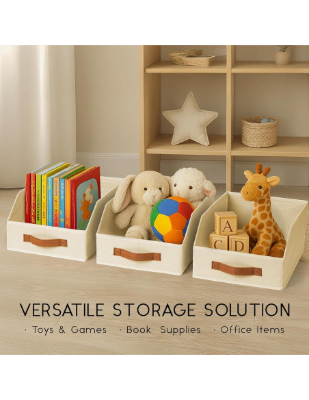Cajas de Almacenamiento Plegables Homsorout Beige - 4 Unidades Cajas de Almacenamiento Plegables Homsorout Beige - 4 Unidades