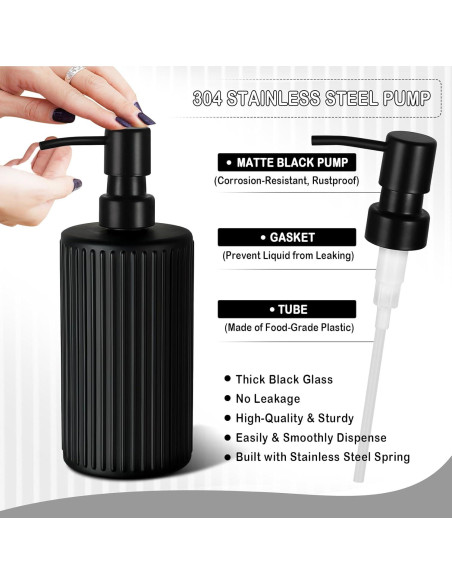 Juego de Accesorios de Baño KASUNTING Negro Mate 4 Piezas Juego de Accesorios de Baño KASUNTING Negro Mate 4 Piezas