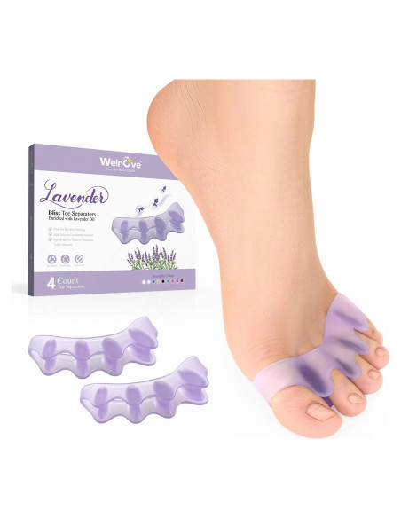 Separadores de Dedos Welnove con Extracto de Lavanda - 4 Piezas Separadores de Dedos Welnove con Extracto de Lavanda - 4 Piezas