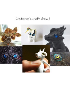 Cabochones de Vidrio 30mm Julie Wang 20 Piezas Ojos Dragón 2