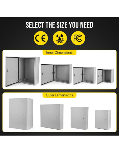 Caja Eléctrica Exterior Garvee 40.64x30.48x15.24 cm IP66