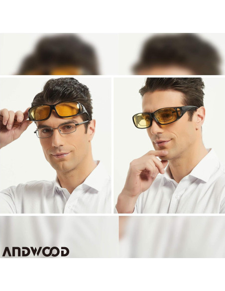Gafas de Visión Nocturna ANDWOOD Polarizadas Ajuste M Gafas de Visión Nocturna ANDWOOD Polarizadas Ajuste M