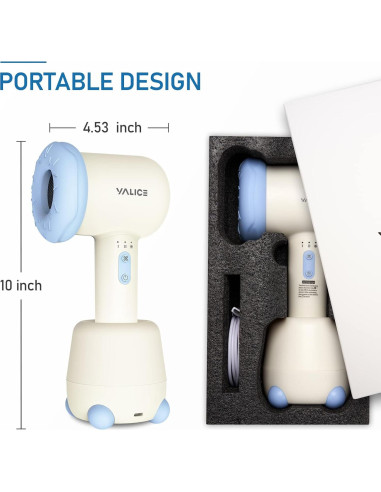 Secador de pelo inalámbrico YALICE para bebés 100W azul