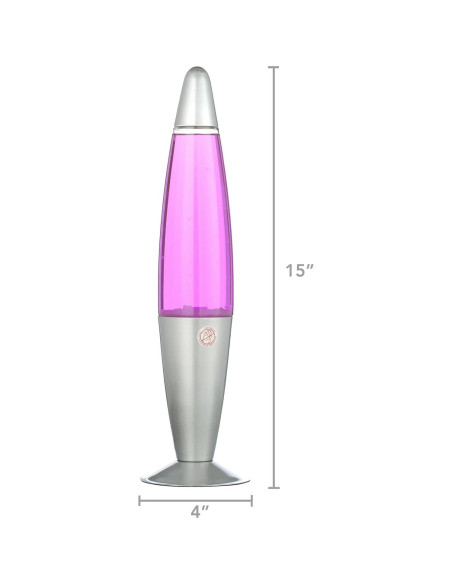 Lámpara de Movimiento Líquido Estilo Urbano Rosa/Púrpura 40.64 cm Lámpara de Movimiento Líquido Estilo Urbano Rosa/Púrpura 40.64 cm