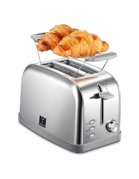 Tostadora Retro Yabano 2 Rebanadas Acero Inoxidable 900W Tostadora Retro Yabano 2 Rebanadas Acero Inoxidable 900W