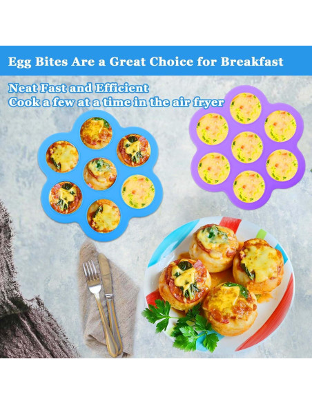 Molde de Silicona para Huevos XANGNIER, 2 Pzs, Azul/Púrpura Molde de Silicona para Huevos XANGNIER, 2 Pzs, Azul/Púrpura