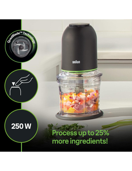 Procesador de Alimentos Braun EasyPrep 4 Tazas Negro Procesador de Alimentos Braun EasyPrep 4 Tazas Negro