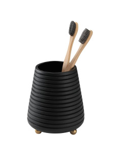 Soporte para Cepillos de Dientes Folkulture de Madera Negro