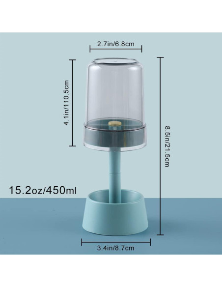 Soporte para Cepillos de Dientes Roucerlin con Taza Azul Soporte para Cepillos de Dientes Roucerlin con Taza Azul