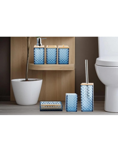 Juego de Accesorios de Baño Azul TUANYO 6 Piezas Acrílico