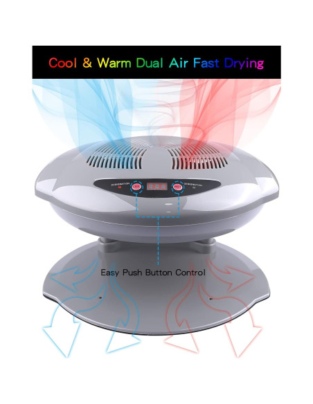 Secador de Uñas Kalolary 400W con Sensor Automático - Gris Secador de Uñas Kalolary 400W con Sensor Automático - Gris