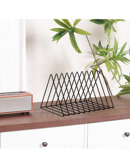 Organizador de Escritorio Triangular Urban Deco - Metal Negro 10 Secciones Organizador de Escritorio Triangular Urban Deco - Metal Negro 10 Secciones