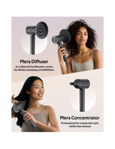 Secador de Pelo Bi-Iónico Mera PRO 1.94kg con Difusor y Aromaterapia