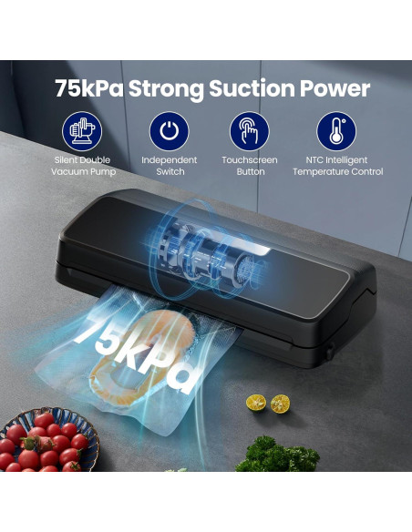 Máquina Selladora al Vacío SANBORA QH-25 7 en 1 con Cortador Máquina Selladora al Vacío SANBORA QH-25 7 en 1 con Cortador
