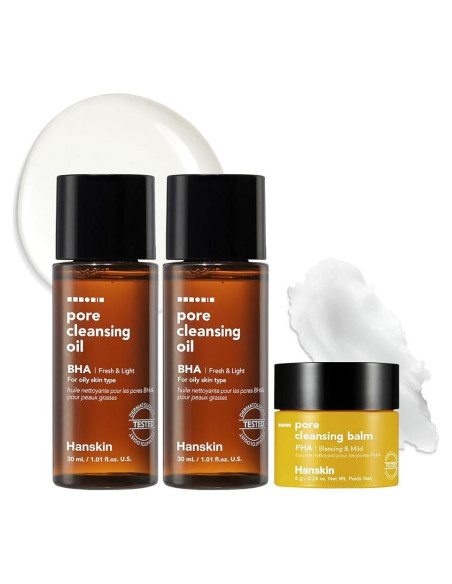 Hanskin Set Mini Limpiadores BHA y PHA 30ml + 8g Viaje Hanskin Set Mini Limpiadores BHA y PHA 30ml + 8g Viaje