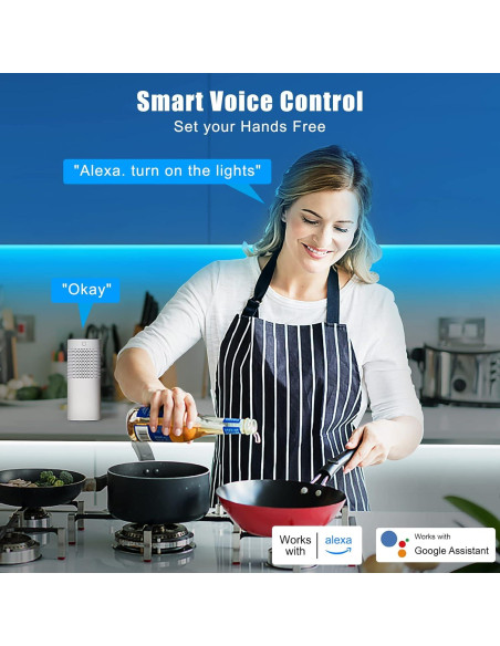 Tira LED RGBWW 20m Tatazone WiFi Alexa y Google 3000K-6500K Tira LED RGBWW 20m Tatazone WiFi Alexa y Google 3000K-6500K
