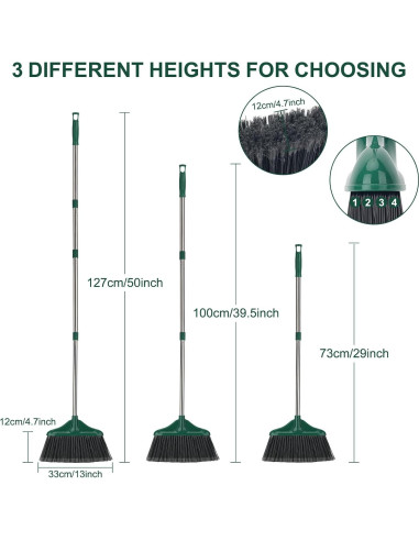 Escoba KeFanta Profesional 50" (127 cm) para Interiores y Exteriores