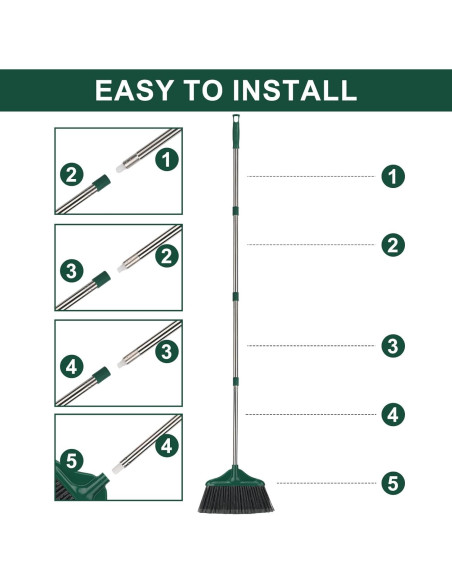 Escoba KeFanta Profesional 50" (127 cm) para Interiores y Exteriores Escoba KeFanta Profesional 50" (127 cm) para Interiores y Exteriores