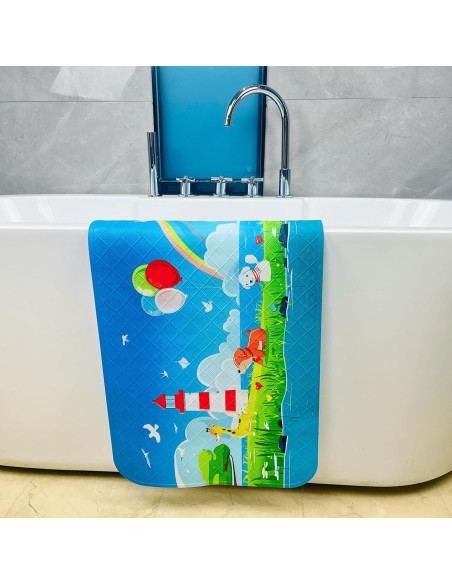 Alfombrilla Antideslizante para Bañera BOPPIE 89x38 cm Arcoíris Alfombrilla Antideslizante para Bañera BOPPIE 89x38 cm Arcoíris