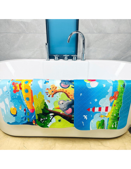 Alfombrilla Antideslizante para Bañera BOPPIE 89x38 cm Arcoíris Alfombrilla Antideslizante para Bañera BOPPIE 89x38 cm Arcoíris