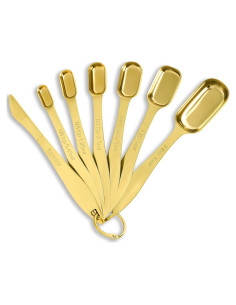 Juego de Cucharas Medidoras Rainspire Acero Inoxidable 7 Pzas