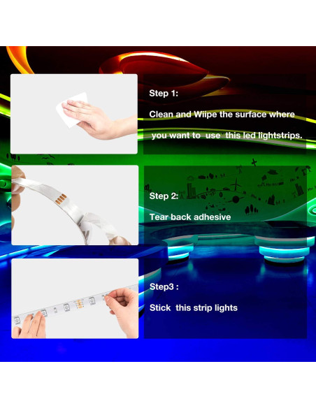 Tiras LED RGB DAYBETTER 15,24 m Control APP Multicolor Tiras LED RGB DAYBETTER 15,24 m Control APP Multicolor