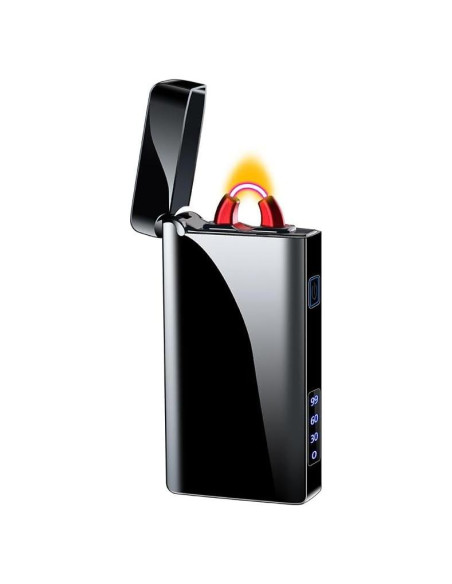 Encendedor Eléctrico Recargable SKRFIRE Negro - Plasma a Prueba de Viento Encendedor Eléctrico Recargable SKRFIRE Negro - Plasma a Prueba de Viento