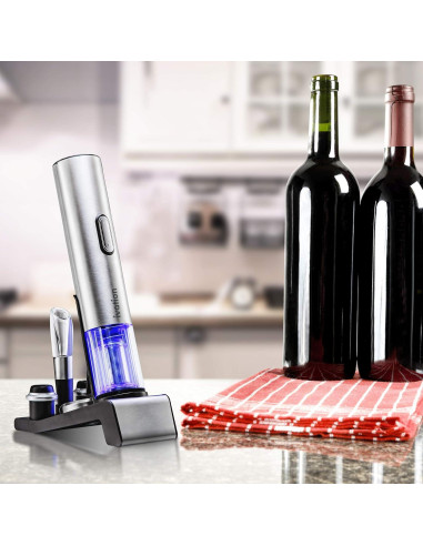 Juego de Vino 6 en 1 Ivation - Abrebotellas Eléctrico y Más