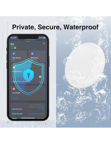 Etiquetas de Rastreo GPS Bluetooth Fitabok - Paquete de 2 - Impermeables IP68