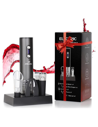 Sacacorchos Eléctrico JINGASA con Accesorios para Vino