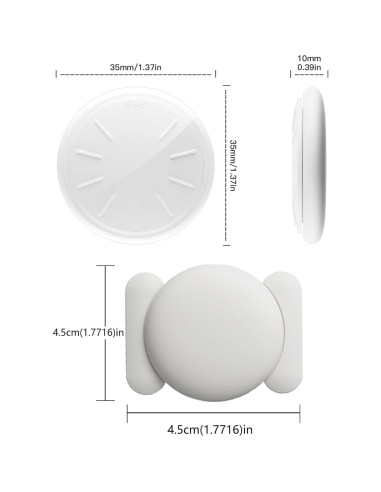 Rastreador GPS HONGTOP para coche con funda magnética - Blanco