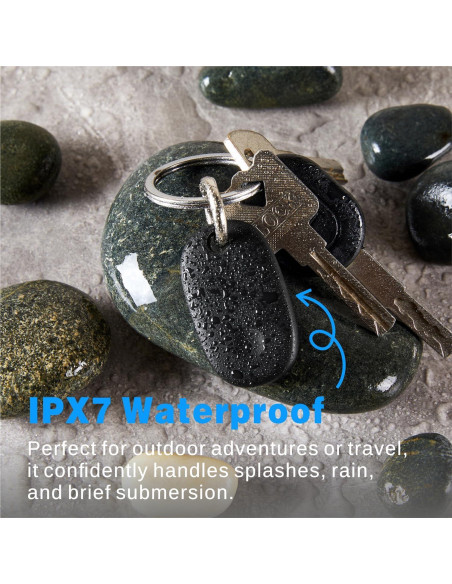 Rastreador GPS Bluetooth Bestray Negro IPX7 para Llaves y Equipaje Rastreador GPS Bluetooth Bestray Negro IPX7 para Llaves y Equipaje