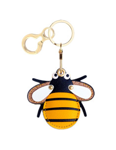 Funda de cuero PU para AirTag BORKUANA - Diseño Abeja