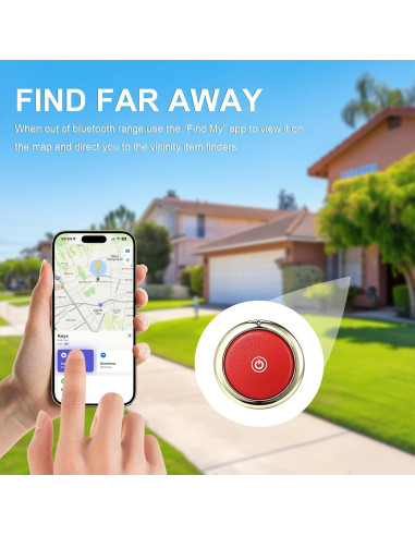 Rastreador SmartLb Air Tags 2 Unidades para iOS - Negro y Rojo