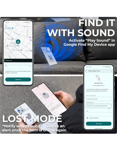 AirCard Pro Rolling Square - Rastreador Bluetooth Inalámbrico