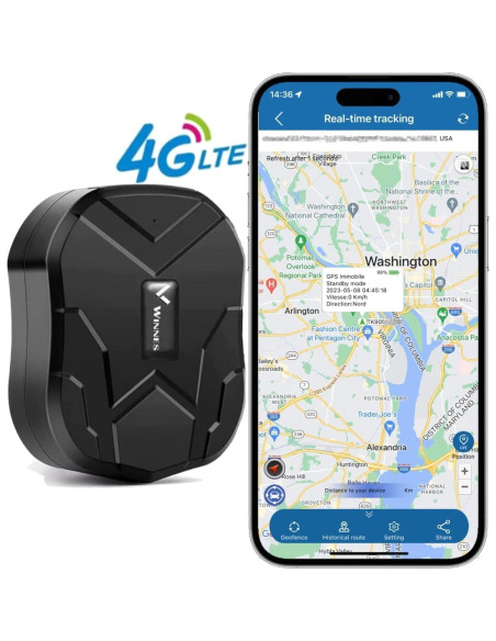 Rastreador GPS 4G Winnes TK905B Magnético Batería 10000mAh Rastreador GPS 4G Winnes TK905B Magnético Batería 10000mAh