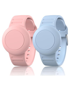 Paquete de 2 pulseras AirTag Vancle para niños - Silicona Impermeable