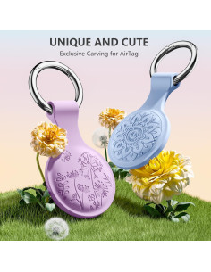 Funda de Silicona Grabada Lerobo para AirTag - 4 Unidades 2