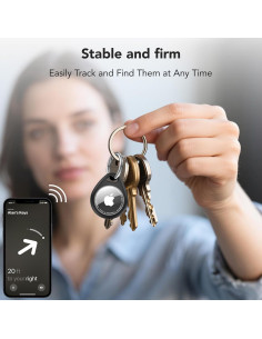Paquete de 4 Fundas Ultra Finas Natyos para AirTag - Impermeables 2