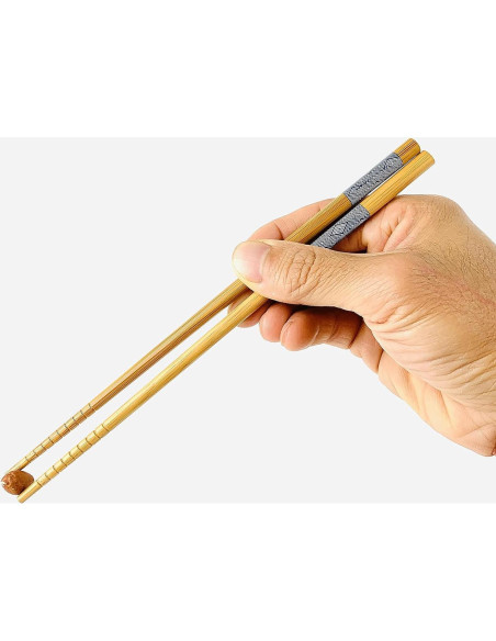 Juego de 5 pares de palillos de bambú JapanBargain 23 cm Juego de 5 pares de palillos de bambú JapanBargain 23 cm