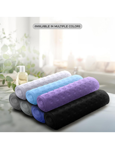 Alfombrilla de Baño Antideslizante LUX DÉCOR 101.6x40.6 cm Negra Alfombrilla de Baño Antideslizante LUX DÉCOR 101.6x40.6 cm Negra