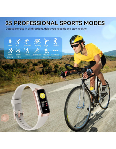 Rastreador de Fitness APPBYER C60 - Monitoreo Cardíaco y Sueño