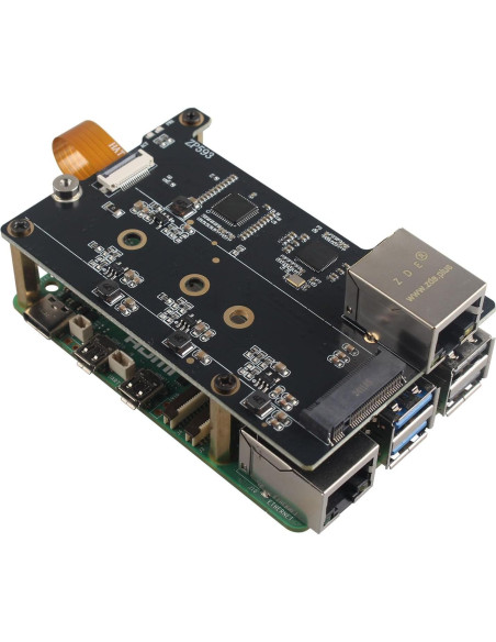 Adaptador ZDE ZP593 PCIe a Ethernet 2.5G para Raspberry Pi 5 Adaptador ZDE ZP593 PCIe a Ethernet 2.5G para Raspberry Pi 5