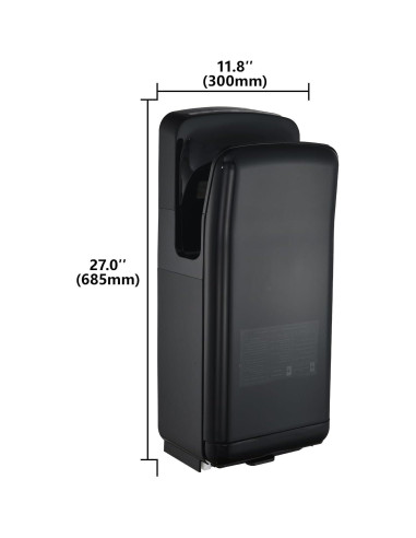 Secador de Manos Eléctrico LVXIN 1850W con Filtro HEPA Negro