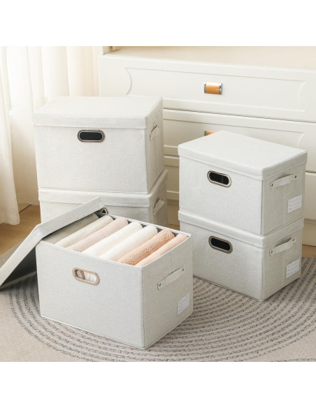 Caja de Almacenamiento Plegable PRANDOM Beige 3-Pack 38.9x25.4x24.6 cm Caja de Almacenamiento Plegable PRANDOM Beige 3-Pack 38.9x25.4x24.6 cm