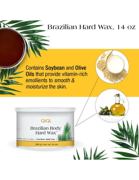 Kit de Depilación Brasileña GiGi - Cera Dura, Calentador y Gel Kit de Depilación Brasileña GiGi - Cera Dura, Calentador y Gel
