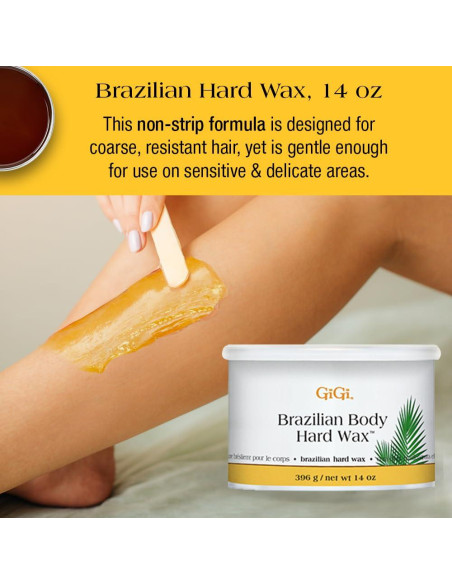 Kit de Depilación Brasileña GiGi - Cera Dura, Calentador y Gel Kit de Depilación Brasileña GiGi - Cera Dura, Calentador y Gel
