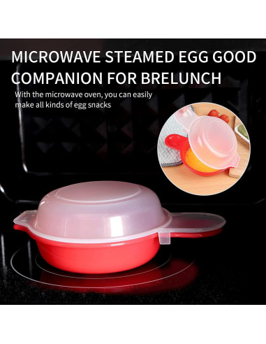 Cocinero de Huevos KINMINGZHU 2 Piezas Antiadherente